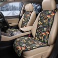 thumbnail image 2 of Xixirimido Mushroom Dragonfly Daisy Car Seat Covers 2 Piece Seat Protector, Soft Quilted Car Seat Cushion Covers, Universal Fit for Car SUV Truck, Front Seat Covers, Non-slip, Side Airbag Compatible, 2 of 7
