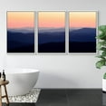 thumbnail image 3 of IDEA4WALL Framed Canvas Wall Art Orange Pink Sky with Blue Purple Mountain Landscape Wilderness Photography Minimalism Modern Scenic Colorful for Living Room, Bedroom, Office, 3 of 5