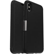 OtterBox Strada Carrying Case (Portfolio) iPhone Xs Max, Card - Shadow - Drop Resistant - Polycarbonate Shell, Metal Latch, Genuine Leather