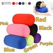 Cuoff Microbead Bolster Tube Pillow Travel Essentials Squishy Roll Body Cushion Cylinder Bean Bag Throw Pillow Neck Arm Back Support for Plane Car Travel Recliner Sleeping Home Gift 12x6 in (Green)
