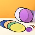 thumbnail image 5 of Byfri 10 Pack Multicolor Round Foldable Flying Disc Hand Fans Portable Cooling Fans for Summer Outdoor 25cm, 5 of 7