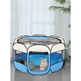 thumbnail image 5 of 1pc Tienda Plegable Portátil Para Perros, Gatos Y Otras Mascotas, Jaula Octogonal, Tienda Para Gatos, Corralito, Perrera Para Perros, Fácil De Usar, C, 5 of 5