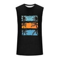 thumbnail image 4 of Cmfcve Men's Summer Tank Top Crew Neck Sleeveless Graphic Tees Breathable Elastic Beach Tank Top, 4 of 5