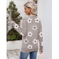thumbnail image 3 of Zeagoo Women's Fall Sweater Casual Long Sleeve Lightweight Ribbed Knit Pullover Sweaters Dressy Casual Tops, 3 of 6