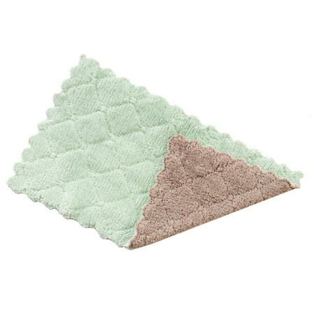 

ruhuadgb Towel Soft Delicate Coral Fleece Water Adsorbtion Dishcloth for Kitchen