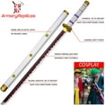 thumbnail image 4 of Armory Replicas LARP Zoro Pirate Anime Wado Ichimonji Replica Katana Prop Foam Sword, 4 of 6