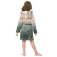 thumbnail image 7 of FORMRS Niños Bathrobe Unisex Hooded Robe Soft Plush Pajamas Sleepwear, Size 4-6T, Mountains at Dawn, 7 of 7