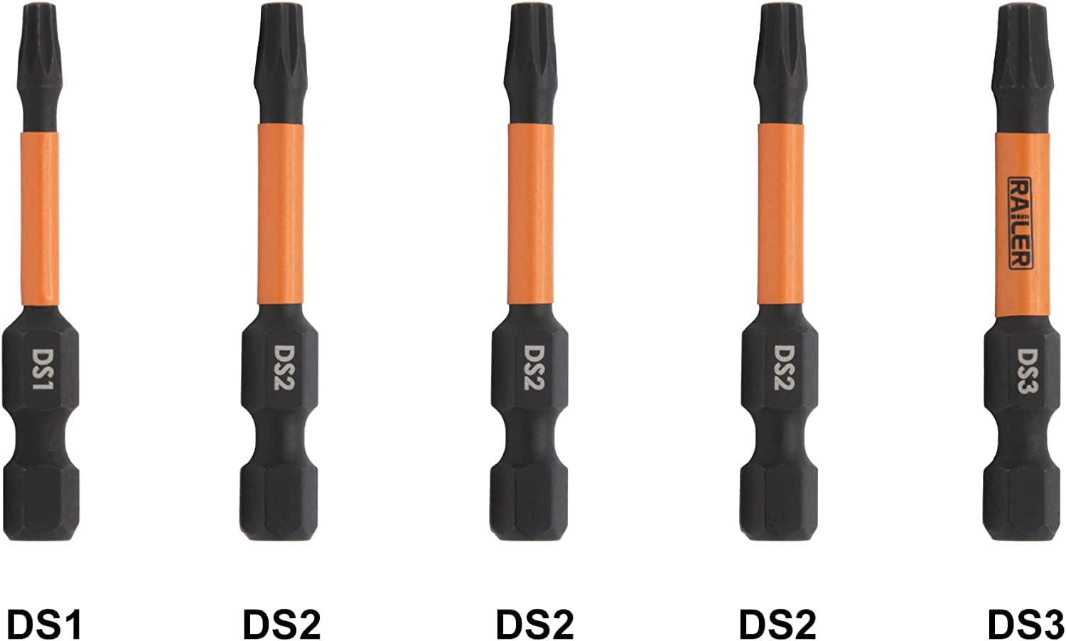 Railer 20-Piece Screwdriver Bit Set - S2 Steel, 1" Impact Bits With Holder & Carabiner - View #4
