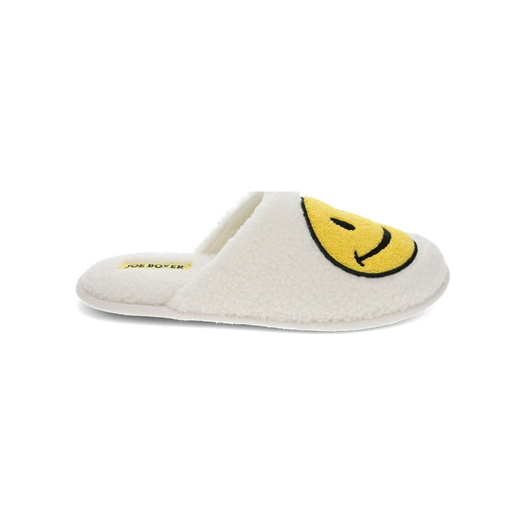 Joe Boxer Women s Smiley Face Slipper Hat Gift Set Walmart