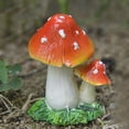 thumbnail image 2 of BNNG Miniature Mushroom Fairy Garden Decor - Resin Mushrooms Statues Craft Fairy Garden Accessories Indoor Outdoor Decor for Home DIY/Windowsill/Garden/Tabletop/Bonsai Ornaments, 2 of 5