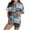 #103-Gray, variant on Censtreet Women's Pajamas Set 2 Pieces Cute Print Button Short Sleeve Shirt with Shorts Sleepwear PJs Set