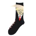 thumbnail image 1 of Trump's special personalized hairstyle hot selling hair socks cotton socks mid-calf cotton socks socks unisex comb black white hair, 1 of 4