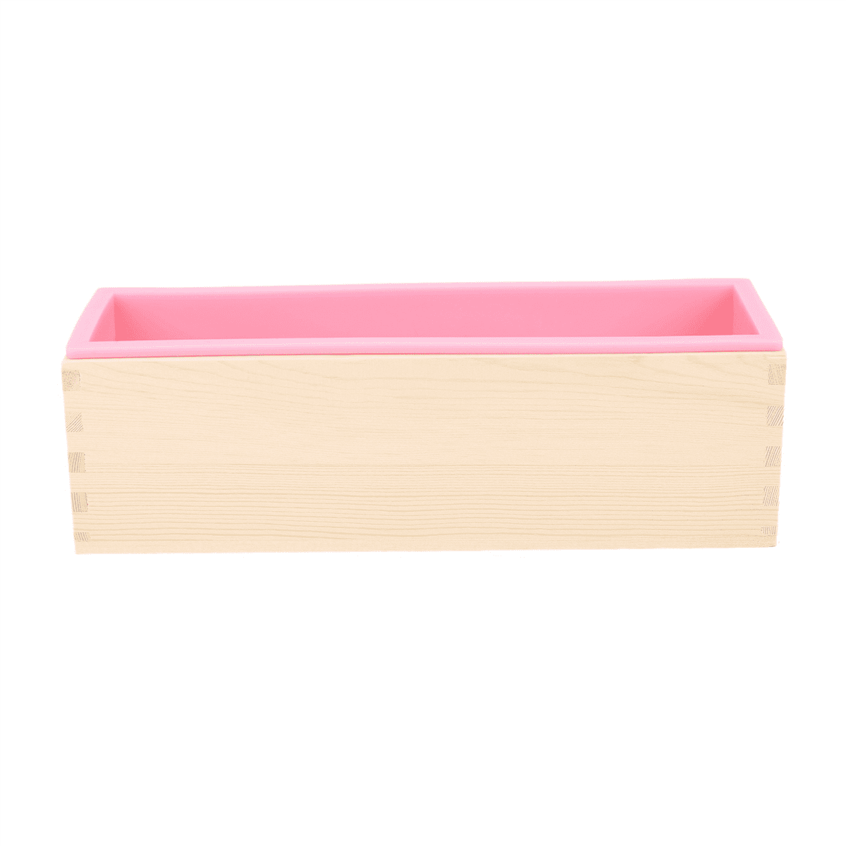 3X 1200G DIY Soap Wooden Soap Mold Box Silicone Liner Rectangular Loaf Swirl Soap Mold Tool DIY Soap Candle Mold