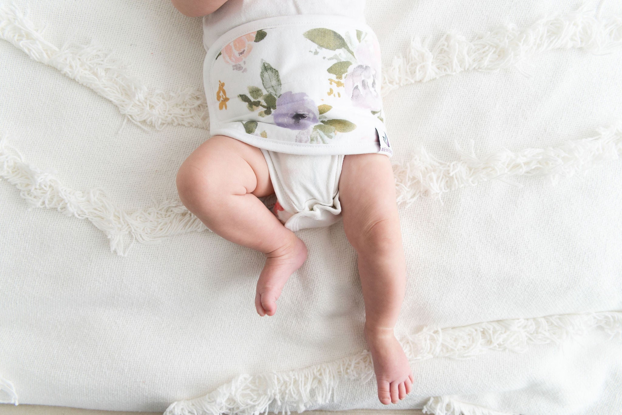 MEMEENO Belly Band Darling Organic Cotton Self-Warming Colic and Gas Relief for Fussy Newborn 1-Count One Size