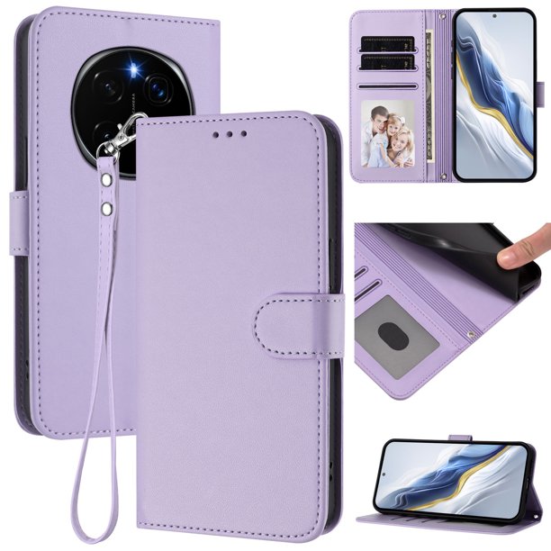 Funda Cartera GANGXUN para Honor Magic 7 Pro – Cierre Magnético, Protección RFID, Correa Desmontable, Compatible con Carga Inalámbrica