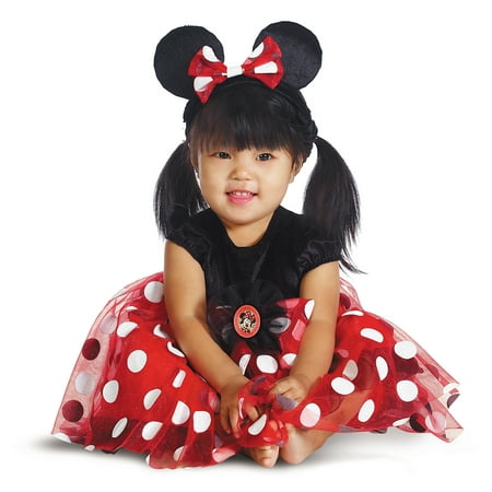Disguise Disney Baby Infant Deluxe Red Minnie Halloween Costume