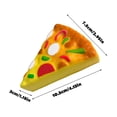 thumbnail image 2 of Scented Pizza Slice Sensory Toy, Milk Scent Stress Relief Toy, Aromatherapy Squeeze Toy for Adults, Soft for Desk Office & Home Anxiety Relief, Portable Calming Companion, 4.33in, Yellow, 2 of 7