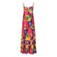 thumbnail image 3 of Puntoco Vestidos Mujer Verano Mujer Verano Sin Mangas Bohemio V-Cuello Ocio Vestido De Vacaciones, 3 of 4