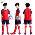 thumbnail image 1 of Kids Football Jersey Personalized Custom Boy Soccer Jersey Set Polyester Soccer Uniform Breathable Football Uniform For Children, 1 of 6