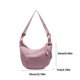 thumbnail image 3 of Crescent Bag Crossbody Bag Slings Bag Purses for Women Men Trendy Slouchy Dumpling Bags Half Moon Shape Shoulder Bag, 3 of 5