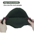 thumbnail image 3 of Morttic Women Men Beanie Hat Winter Warm Knitted Hat with Earflap Woolen Ski Skull Cap for Sport Outdoor, Green, 3 of 7