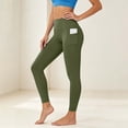 thumbnail image 5 of Dzrciro Yoga Pants Women, High Waist Tummy Control Leggings with Side Pockets, Comfort Fitness Running Workout Pants S-2XL, 5 of 10