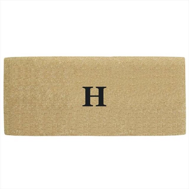 Nedia Home O2129I Heavy Duty Coir Mat - 22 x 36 In. No Border - Monogrammed I