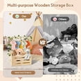 thumbnail image 3 of Onekawa Baby Shower Crate Closet with Handle, Basket with Hanger and Garland, Personalized Wooden Baby Box with Handle, Storage Basket for Newborn Essentials,Pregnancy Gift for New Parents, 3 of 8