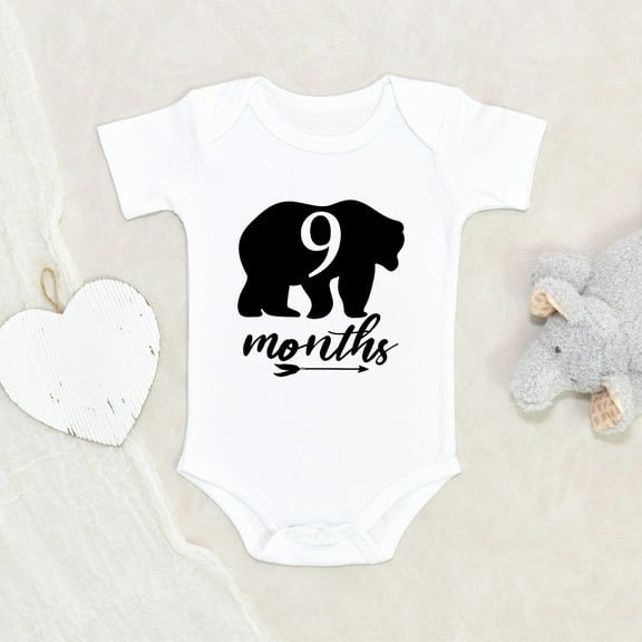 Newbabywishes - Ninth Beary Milestones Monthsary Baby Clothes for Boys and Girls - Newborn Clothing