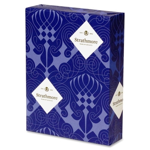 Mohawk Strathmore Wove Paper Letter - 8 1/2' x 11' - 24 lb Basis Weight - Wove - 500 / Ream - Ultra White