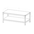 thumbnail image 2 of Manor Park Rustic Farmhouse Coffee Table, 2 of 5
