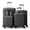 Gray, variant on Ktaxon 4-Piece Luggage Set Hardshell Lightweight ABS Carry On Suitcase 360° Spinner Wheels Gray