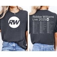 thumbnail image 3 of Robbie Williams Live 2025 Two-Sided Shirt, Men's And Women's Graphic Tee 100% Cotton by TBun, Full Sizes S-5XL, 3 of 5