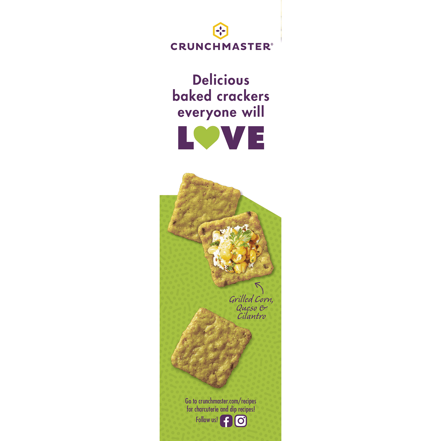 (6 pack) Crunchmaster Avocado Toast Salt & Pepper Gluten Free Crackers, 3.54 oz Bag in Cardboard Box