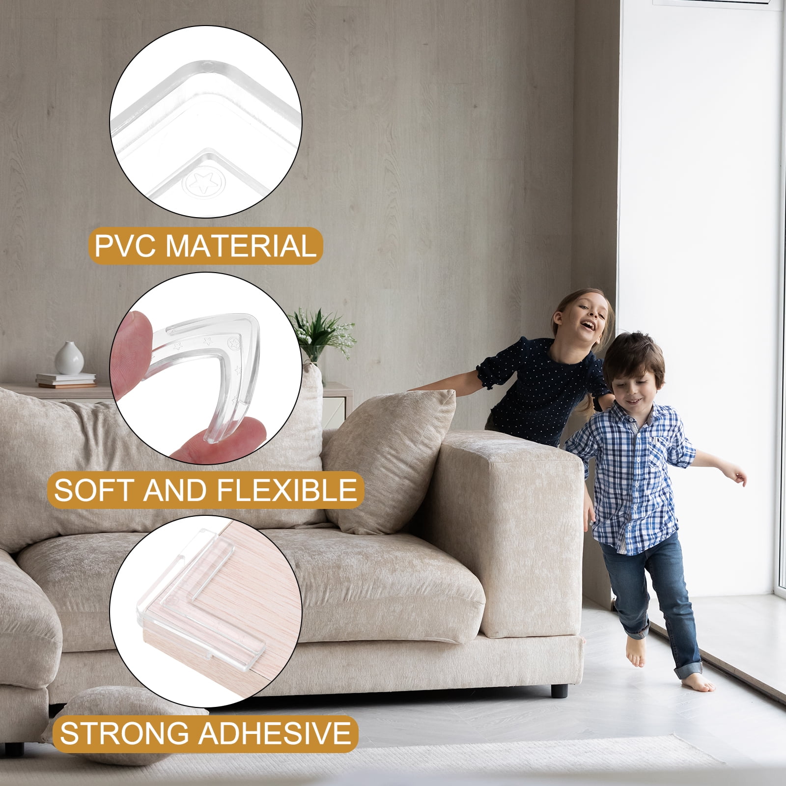 Unique Bargains Corner Protectors Table Furniture Corner Guard Edge Safety Clear