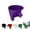Purple, variant on RUPKUL Flour Funnel for KitchenAid Mixer 5 Qt, Anti-Splash Attachment for Tilt-Head Stand Mixer, Dishwasher Safe No-Mess Baking Tool, Easy Pour Accessory
