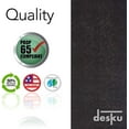 thumbnail image 4 of DESKU Office Desk Chair Mat with Lip – PVC Mat for Hard Floor Protection, Black, 36 Inches x 48 Inches, Made in The USA, Home Office Supplies, 4 of 9