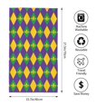 thumbnail image 2 of Fotbe Mardi Gras Toalla Premium con Patrón, Toalla de Microfibra de Secado Rápido, Ligera y Altamente Absorbente (27.5x16in), Ideal para Uso Diario, 2 of 6