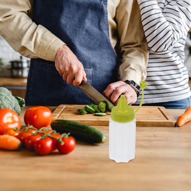 BRIGHTFUFU 4Ud Exprimibles Para Salsa Y Aceite Verde Fácil Uso Y Transporte