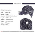 thumbnail image 4 of YooGuoGuo Winter Cable Knit Beanie Cap Soft Stretch Messy High Bun Ponytail Hat Unisex Warm Fleece Lined Skull Cap, 4 of 4