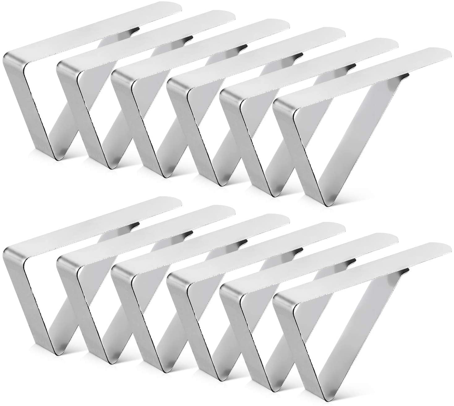 4-20 Tablecloth Clips Table Cloth Clip Table Clamps Brackets Plastic White 