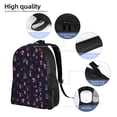 thumbnail image 5 of Xecao Mushrooms3 Print School Backpack with Laptop Compartment Small Travel Laptop Backpack for Women Men Waterproof College Backpack Simple School Bag, 5 of 8