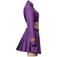 thumbnail image 4 of Women's Giorno Giovanna Stylish Purple Crop Top & Skirt Set – Fashion-Forward Two-Piece Outfit, 4 of 8