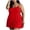 Red, variant on Tranfacy Women Summer Sleepshirt Plus Size Adjustable Camisole Crew Neck Sleeveless Relaxed Daily Indoor Dress