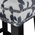 thumbnail image 5 of Carter Black Cow Print Bar Stool, 5 of 5