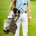 thumbnail image 5 of Pofeuu Mardi Gras3 Print Premium Golf Towel with Carabiner Clip Absorbent Microfiber Waffle Pattern Golf Towel for Golf Bag Trolly Belt Loop, 5 of 8
