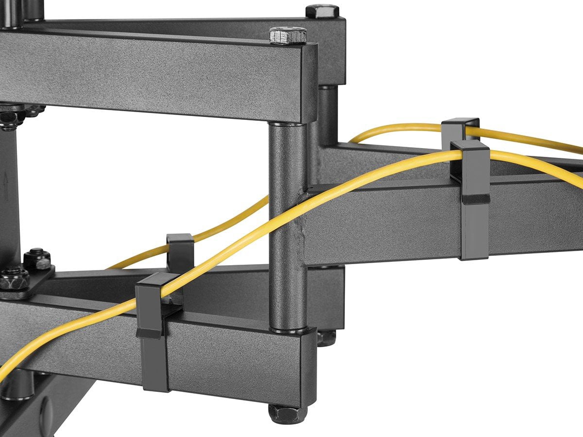 Monoprice Full-Motion Articulating TV Wall Mount Bracket For LED TVs 43in to 90in, Max Weight 132 lbs, Extension Range of 3in to 16.9in, VESA Up to 800x400, Fits Curved Screens - Commercial Series