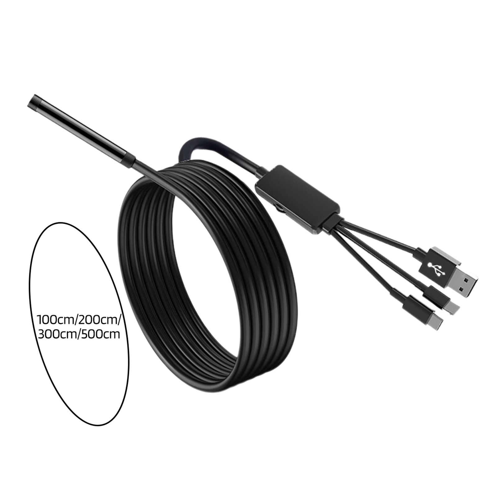 Pebbuoy Inspection Endoscope Phone Scope Camera with Light IP67 Waterproof Easy Connection 1080P Borescope Inspection Camera