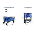 thumbnail image 2 of LKIJYG Folding Multi-functional Garden Cart Wagon, Blue, 2 of 7