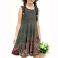 thumbnail image 6 of SGFCWSX Girls Sleeveless Dress Print Crew Neck A-Line Summer Party Dresses for Teens Multicolor Size 13-14 Years, 6 of 6